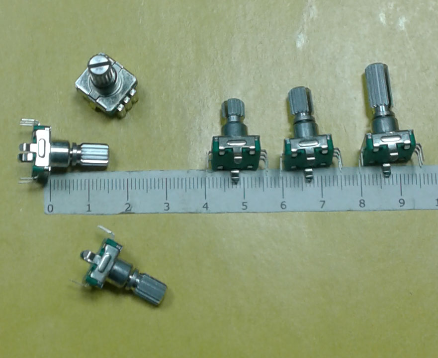 Энкодер №19.1 с кнопкой EC11-1SD5x4,5-L15 KQ 